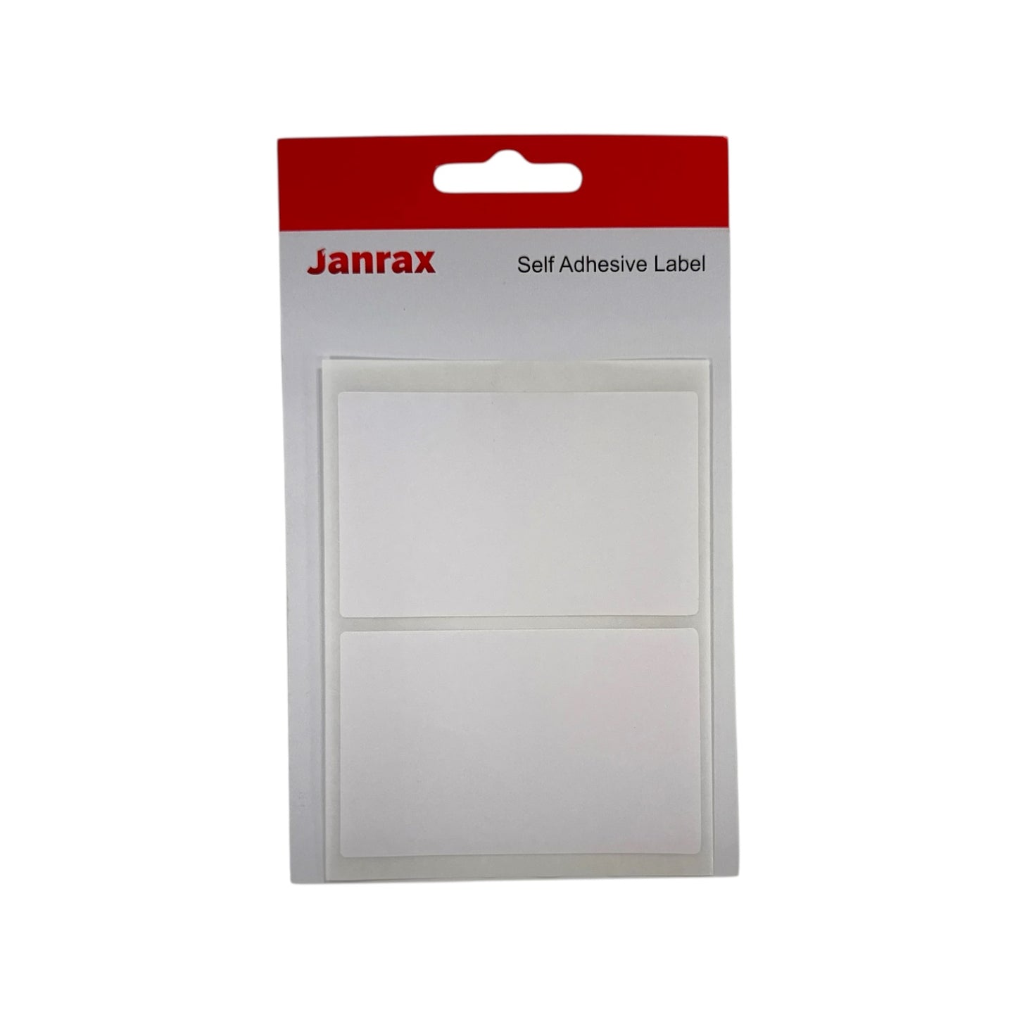 Pack of 14 White 50x80mm Rectangular Labels by Janrax