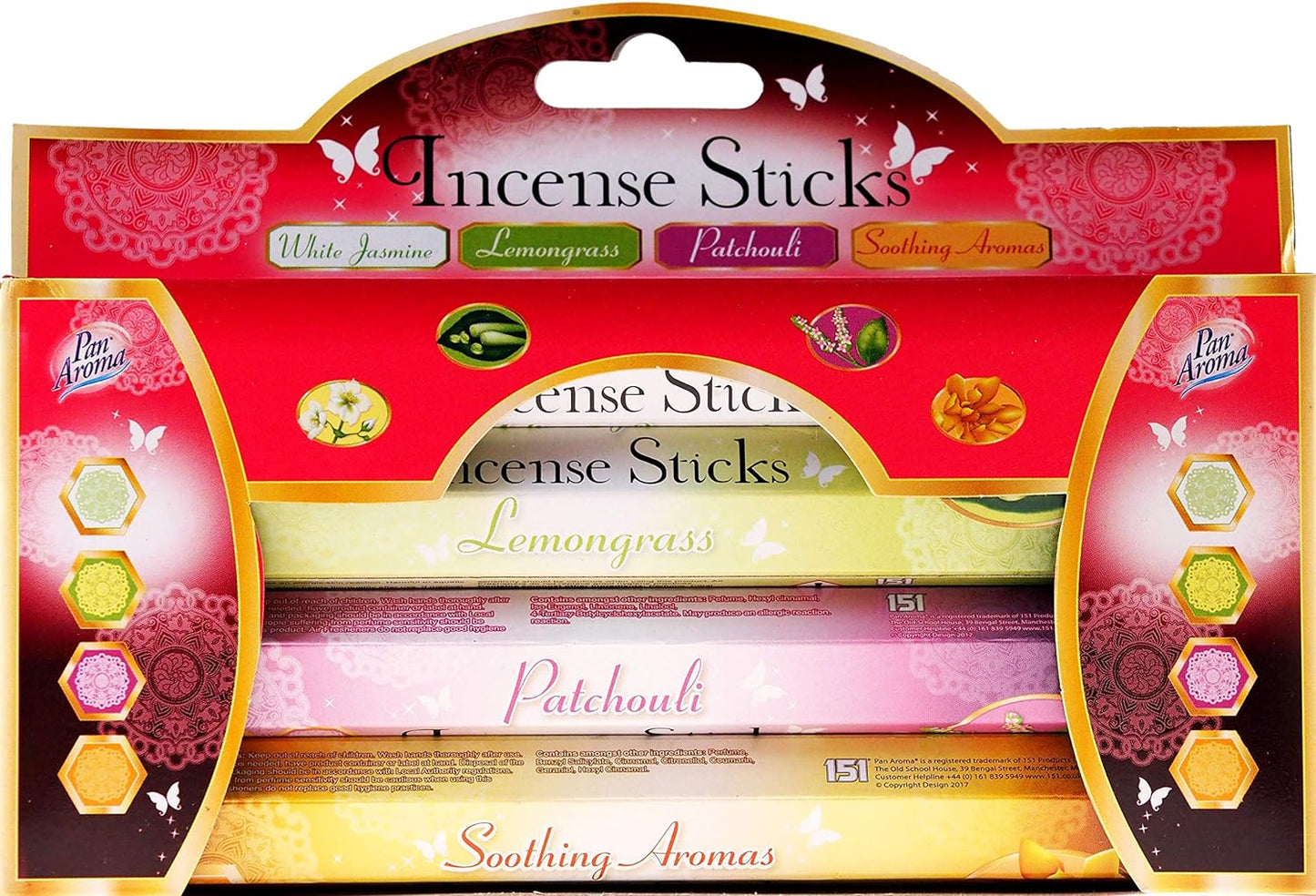Pack of 4 Pan Aroma Incense Sticks
