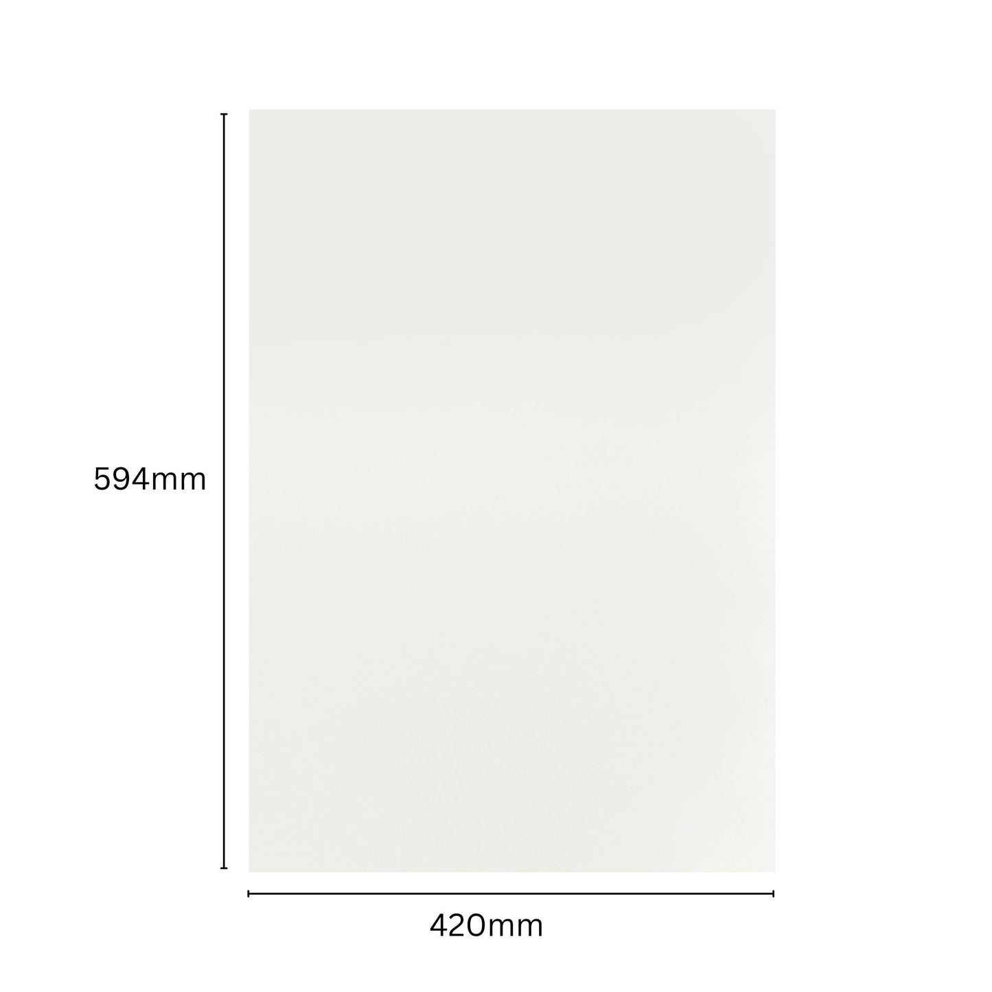 Pack of 10 A2 5mm White Foam Boards – 420 x 594mm