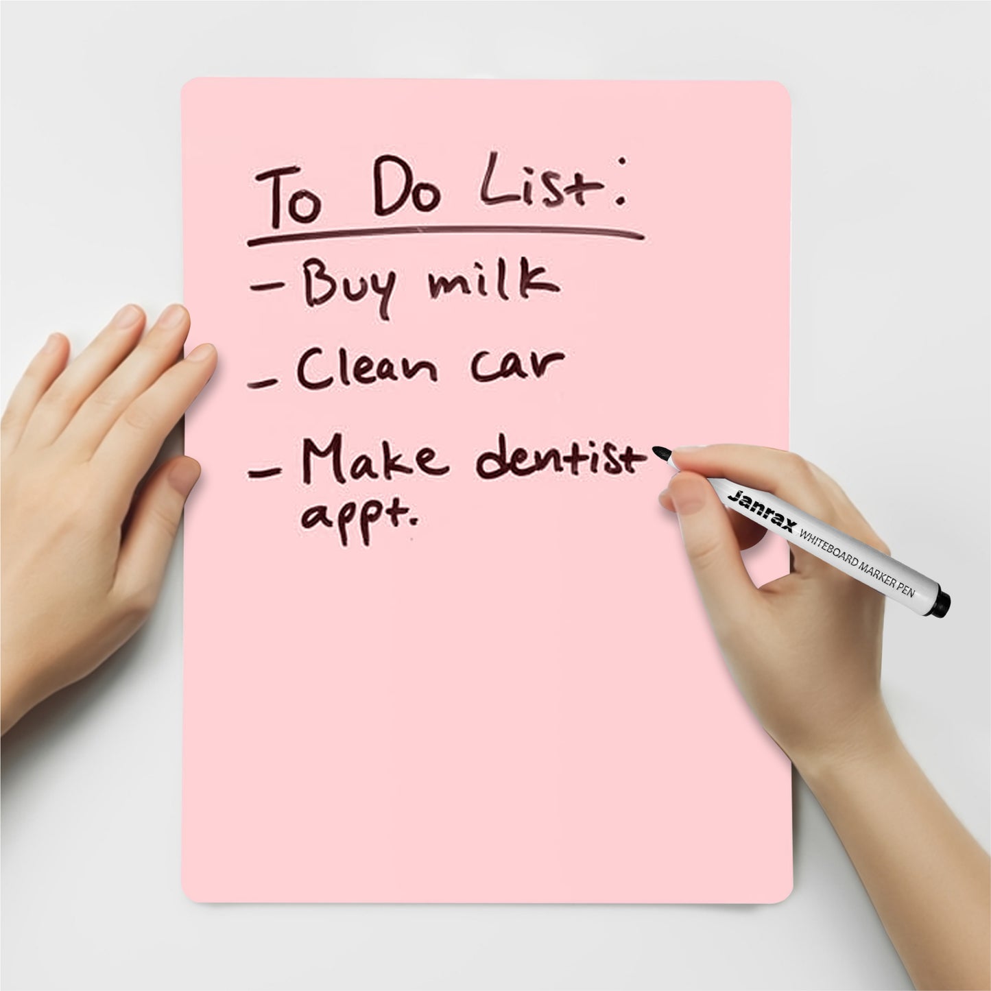 Pack of 12 A5 Assorted Coloured Whiteboards with 12 White Board Marker Pens