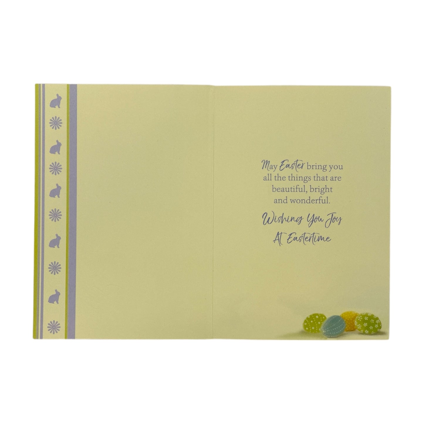 For Mum And Dad Flower Pot And Colourful Eggs Design Easter Card