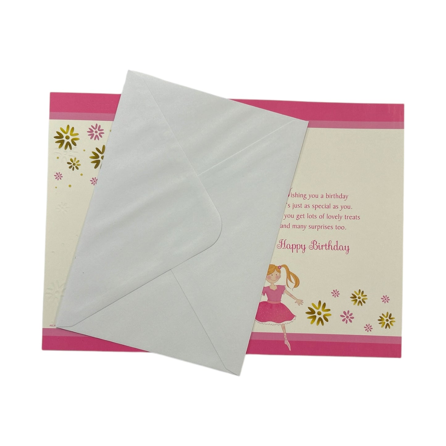 For Cousin Juvenile Girl Holding A Magic Wand Birthday Card