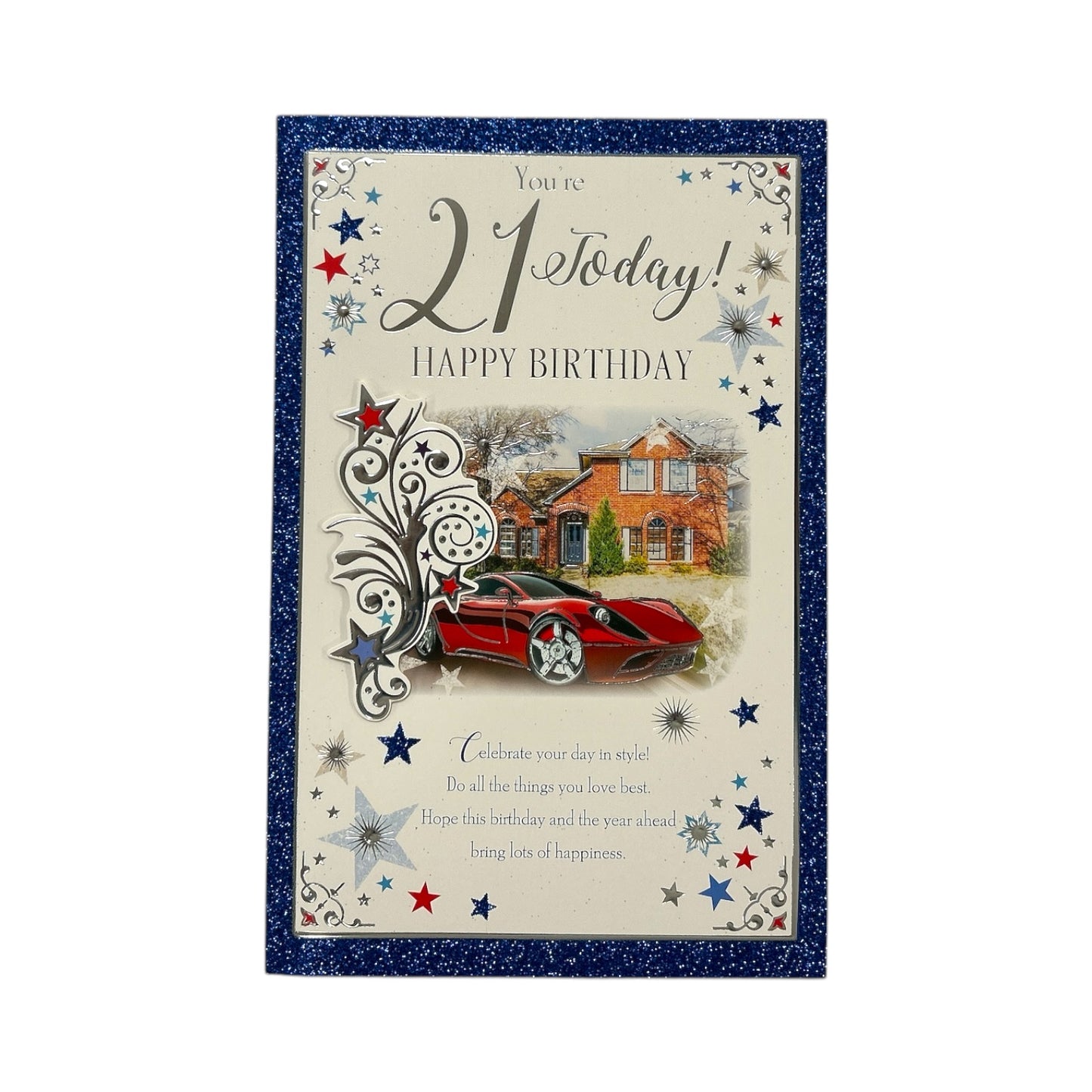 Age 21 Sport Car Design Sentimental Birthday Card
