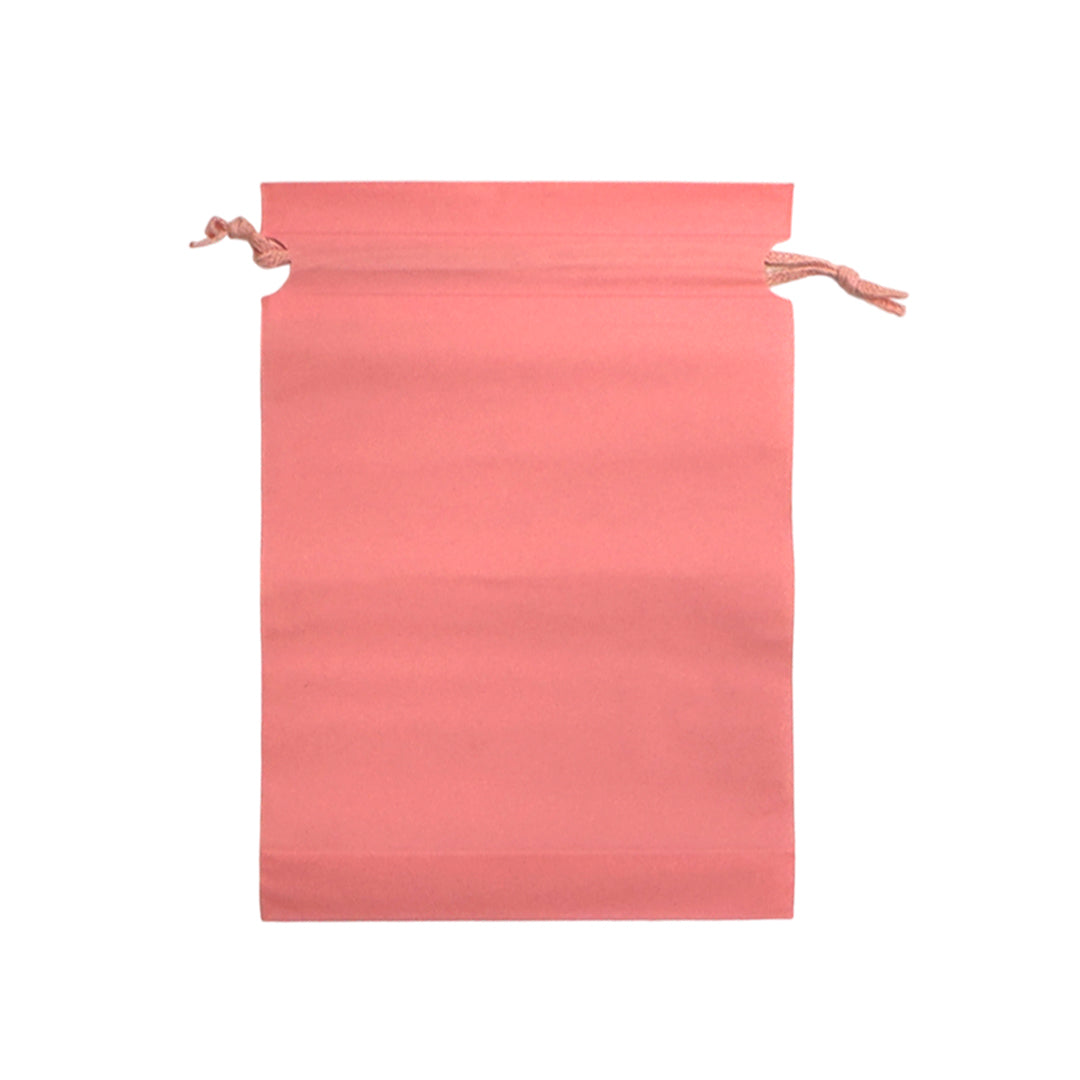Pack of 25 Pink Coloured 21x29cm PEVA Frosted Drawstring Bags