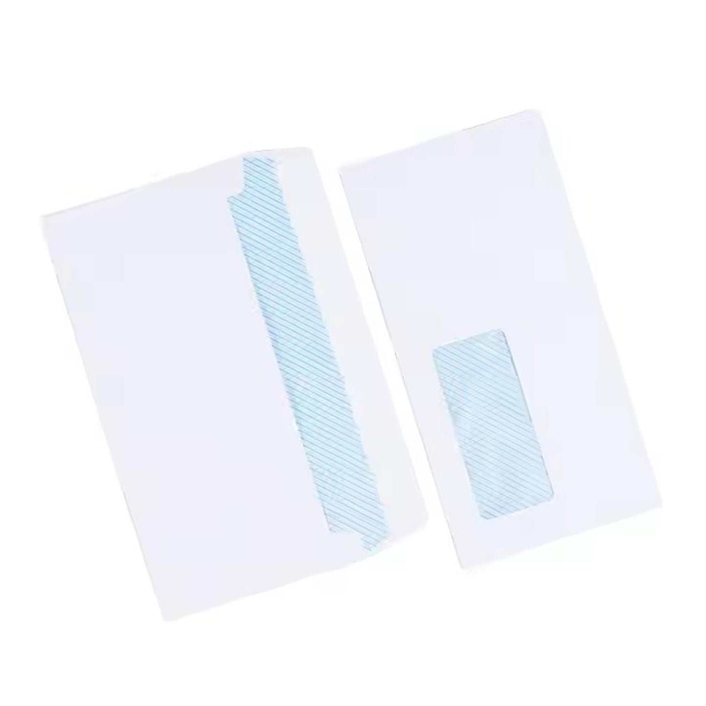 Pack of 25 80gsm White Paper Window Self-adhesive Mailing Envelopes 11 x 22cm