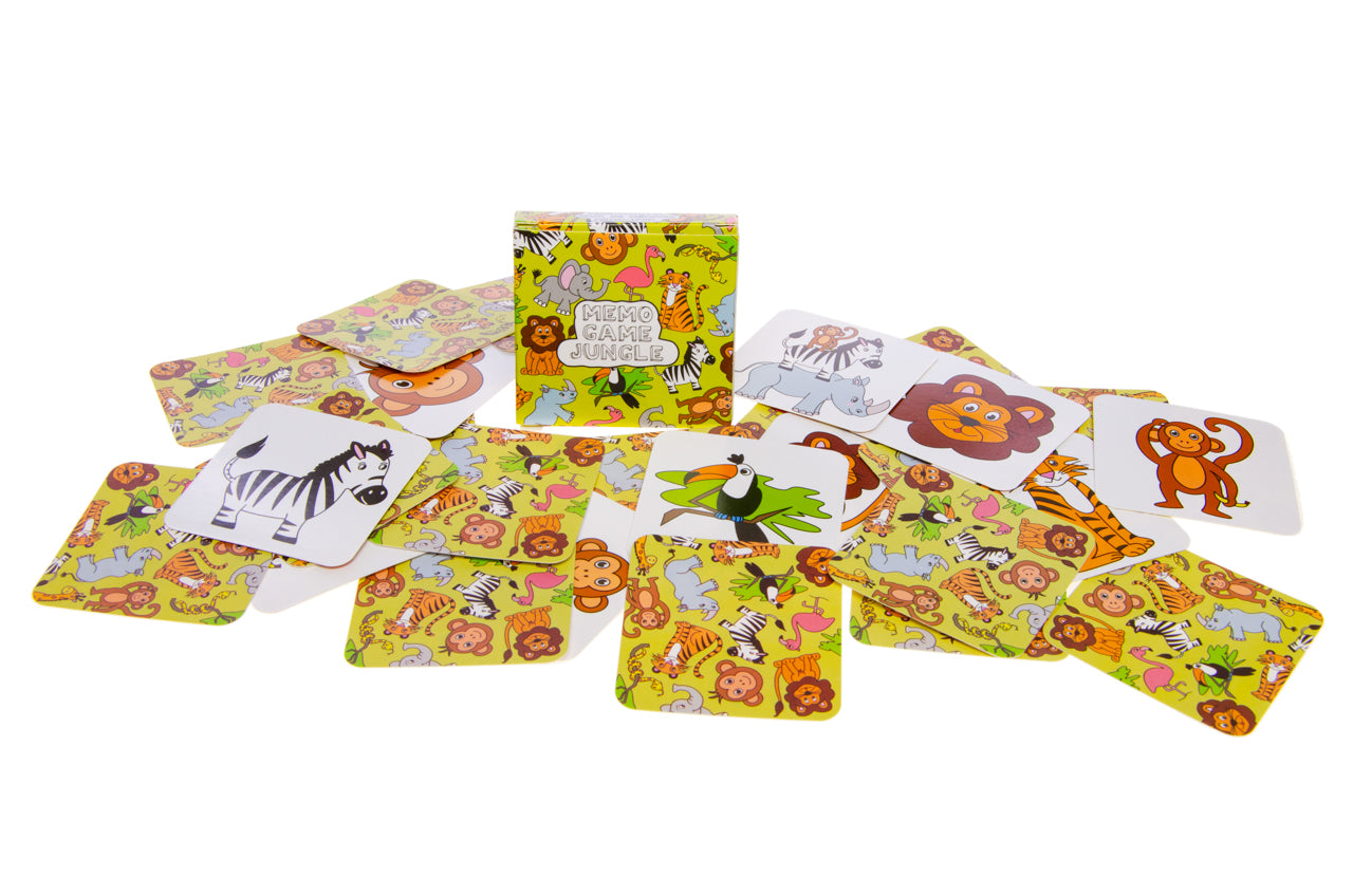 Pack of 12 Wild Animals Mini Memory Games 28 Cards