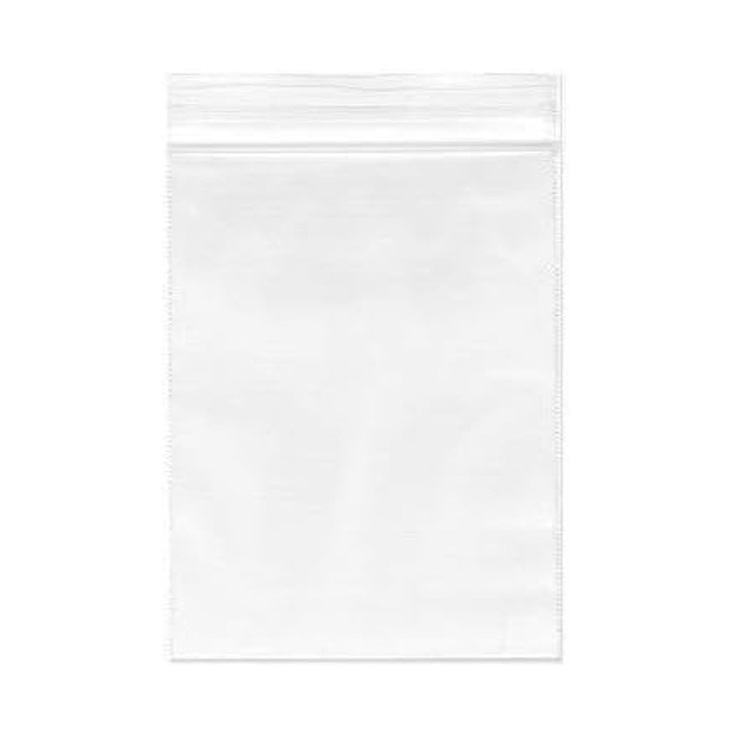 Pack of 200 Clear Grip-Sealing Zip Bags 6x8cm 0.08mm PE Food-Grade Poly Bags