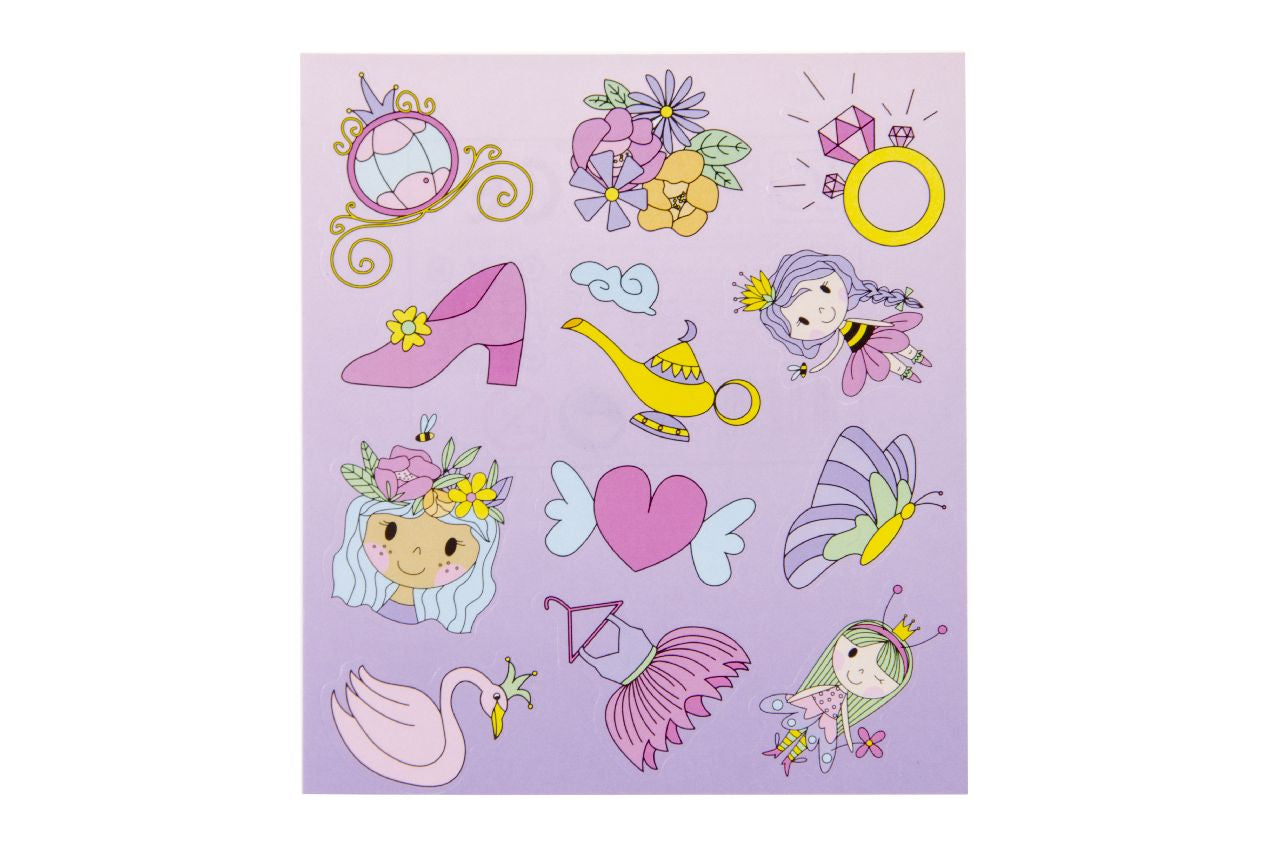 12 Pieces Princess Stickers