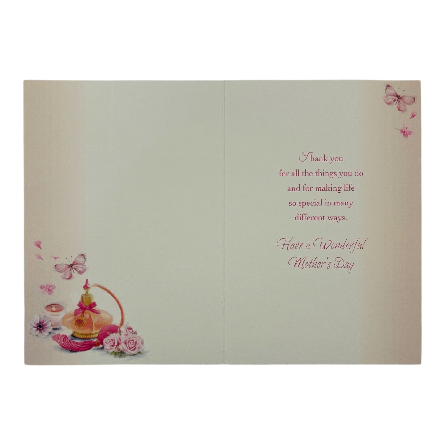 To A Special Mum Pretty Perfume Design Mother's Day Card