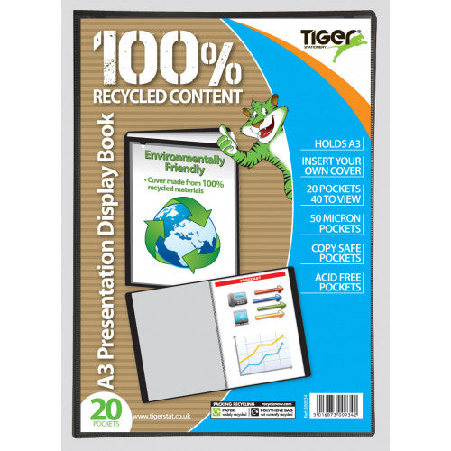 Tiger A3 20 Pocket Presentation Display Book
