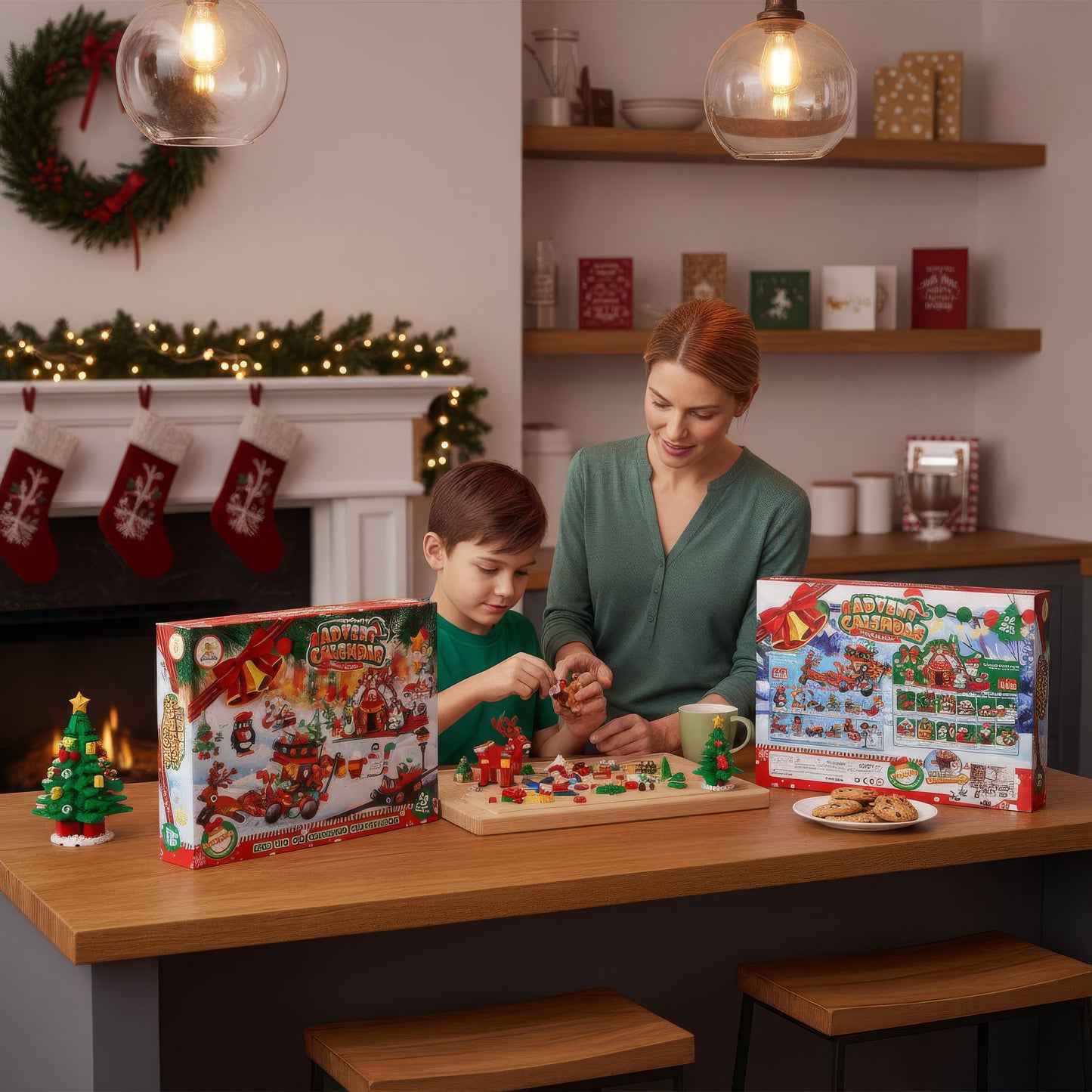 Christmas Building Block Novelty Advent Calendar with 24 Assorted Block Kits