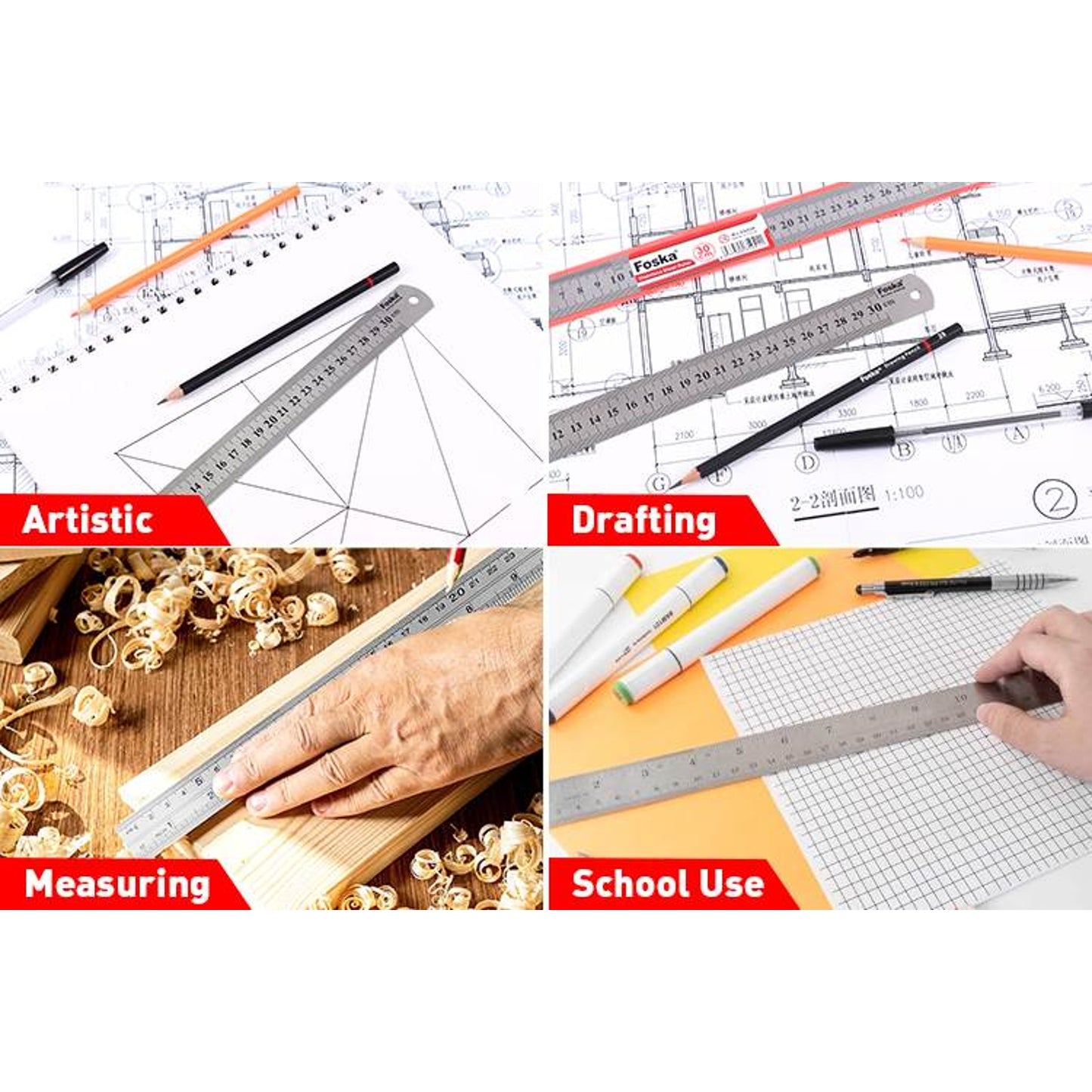 Stainless Steel Ruler 100cm