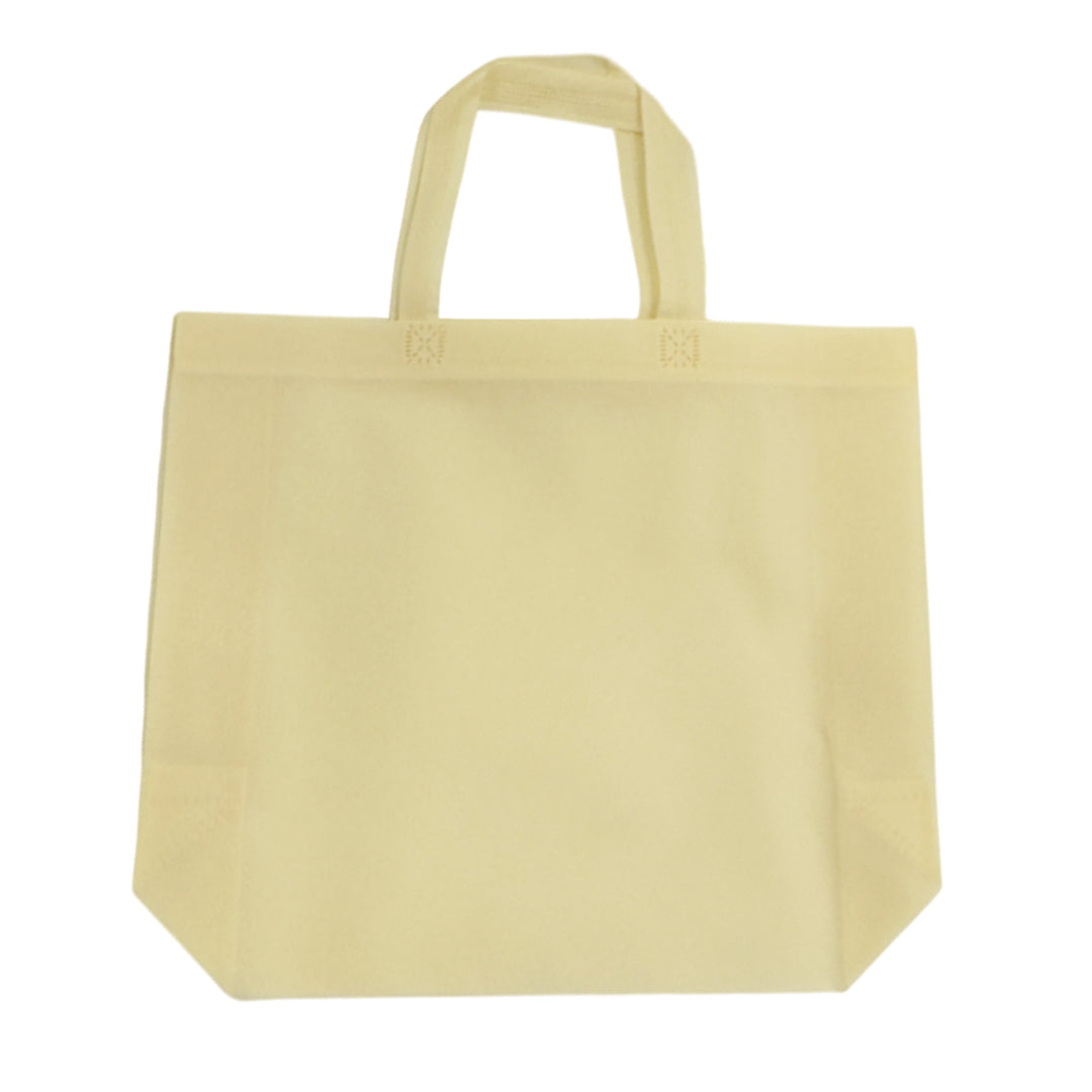 Pack of 25 Ivory Coloured 40x30x10cm Non-Woven Bags with Handle