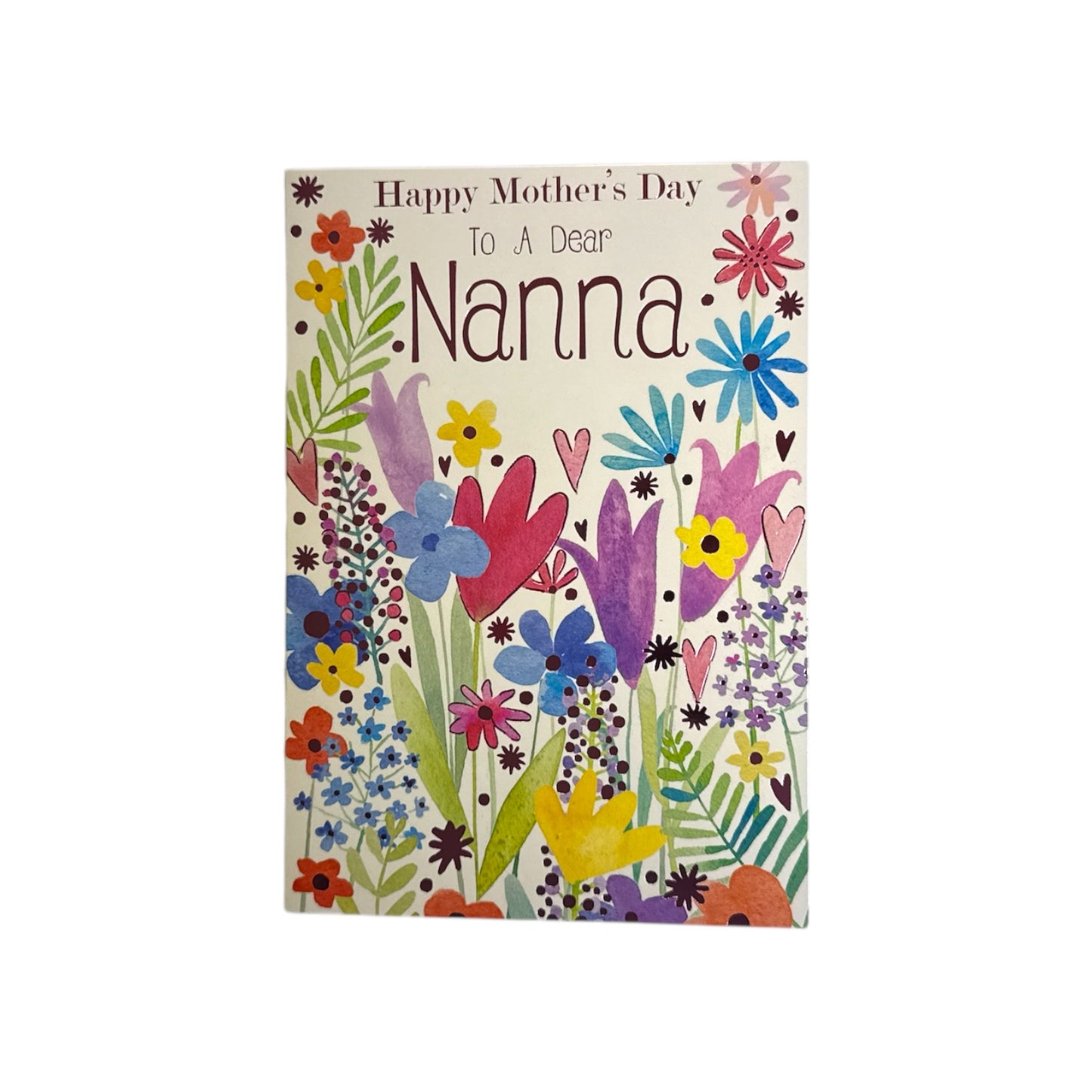 To A Dear Nanna Painting Of Flowers Design Mother's Day Card