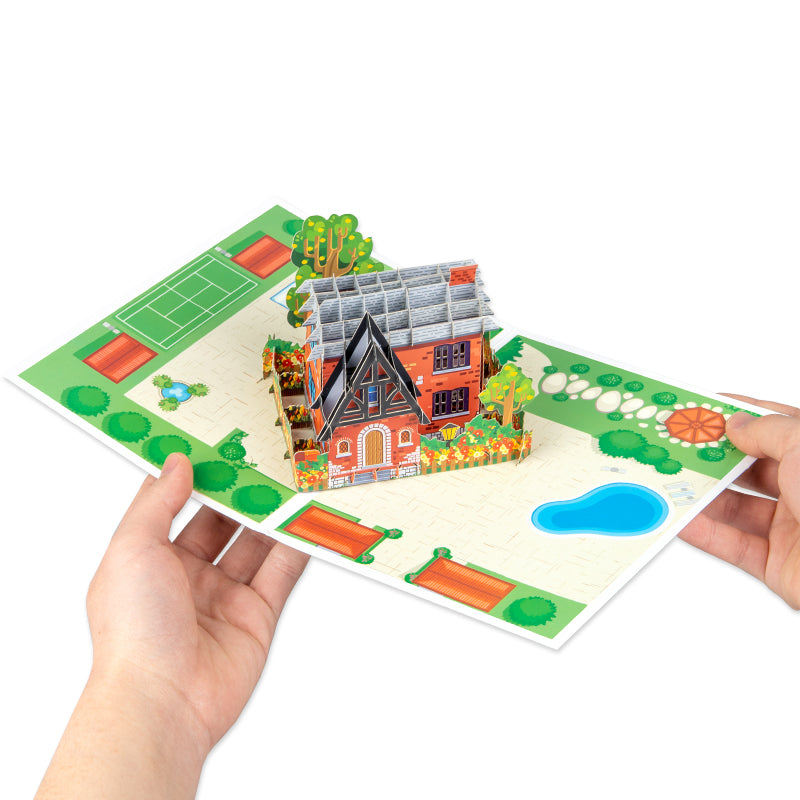 Home Sweet Home 3D Housewarming Pop Up Congratulations Card