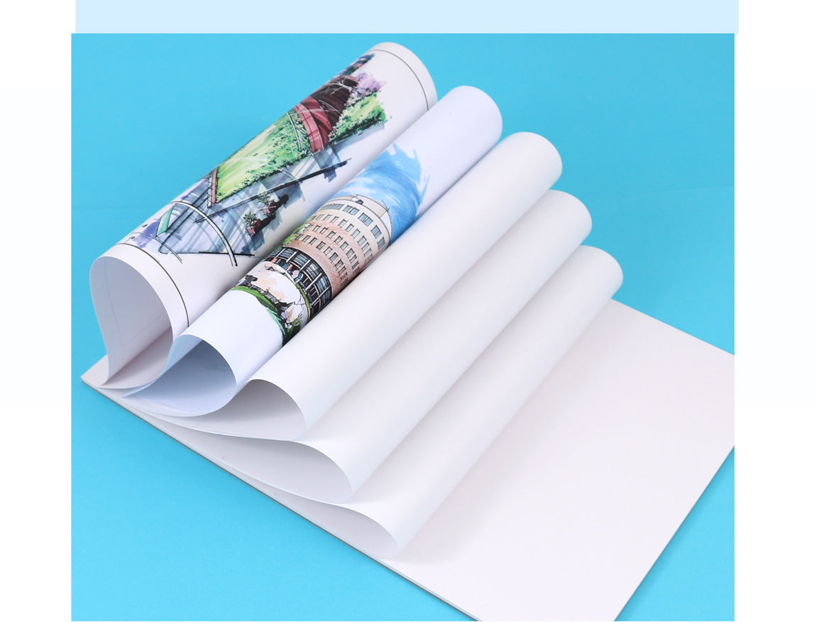 A4 24 Sheets Top Glued Open Marker Pad