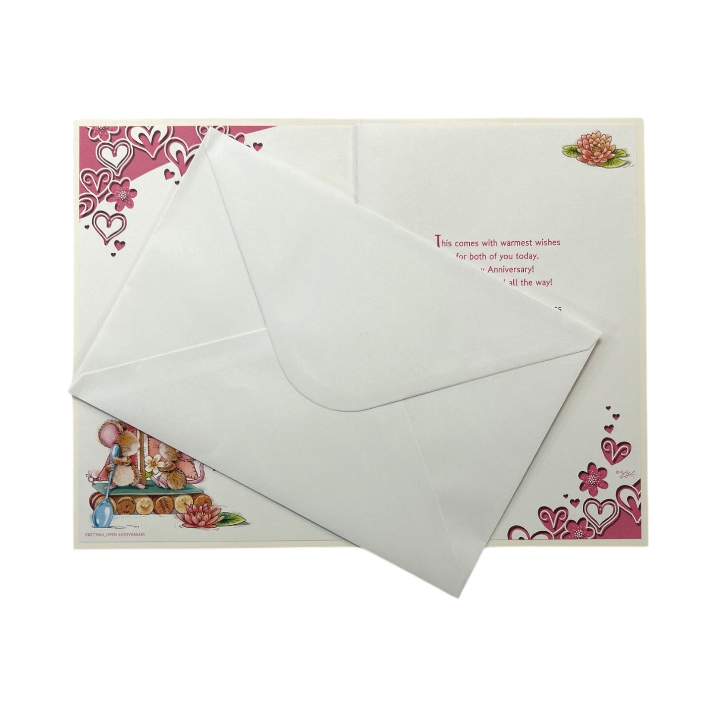 Daughter & Son-In-Law Yacht and Hearts Design Anniversary Card