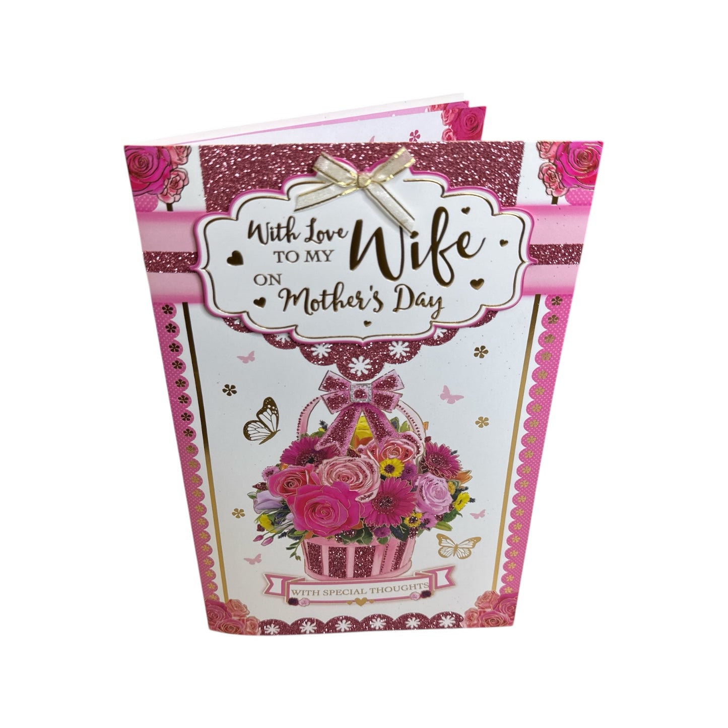 To My Wife Traditional Flower Bouquet Mother's Day Boxed Card