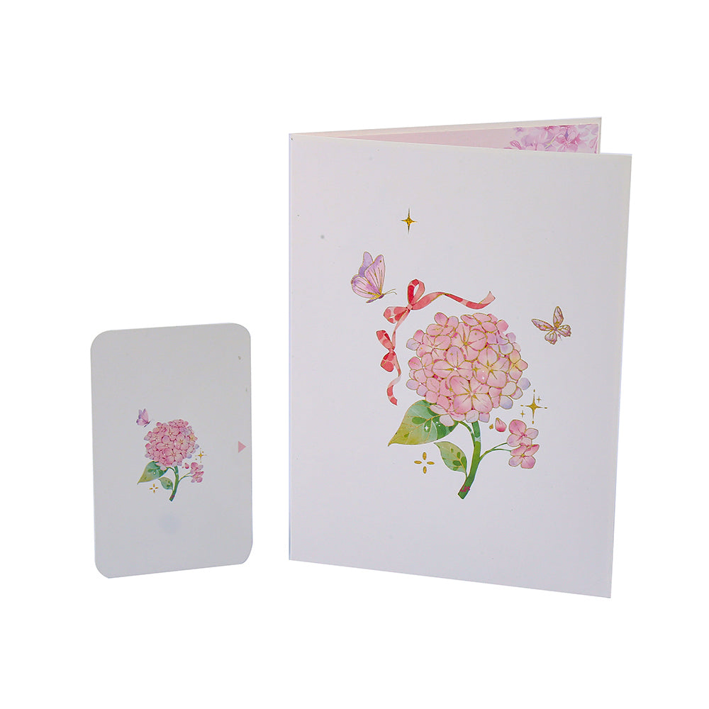 Pink Butterfly 3D Pop Up Greeting Card