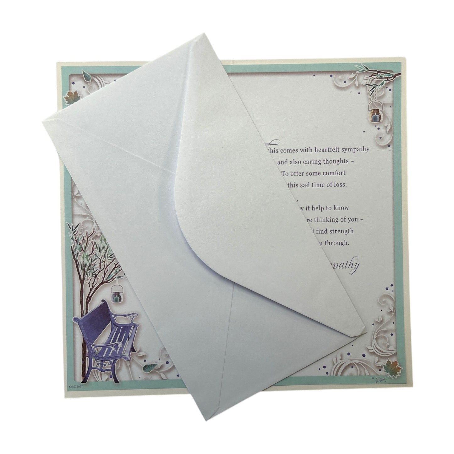 On The Loss of Your Father Autumn Design Sympathy Opacity Card