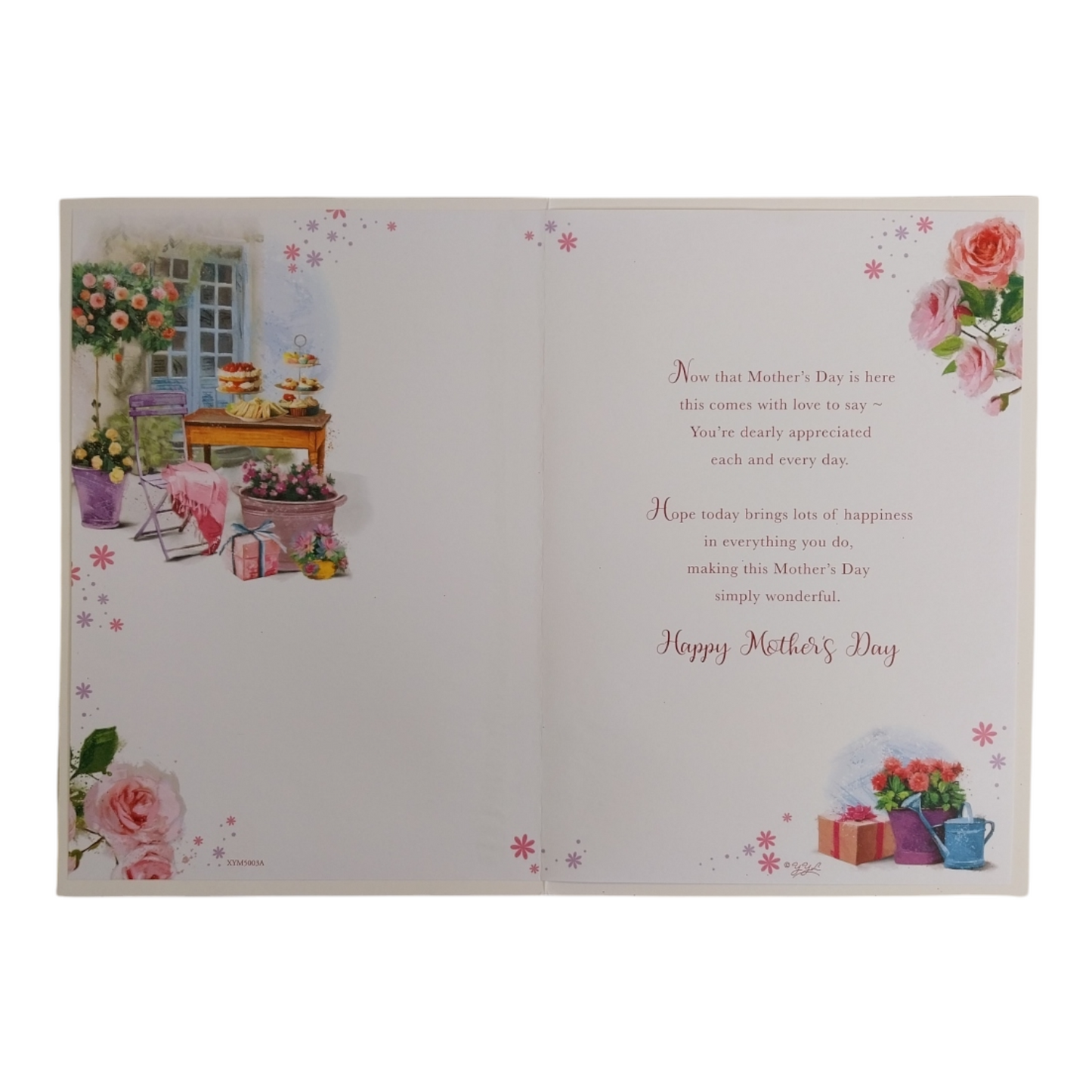 To My Wife Garden Scene Design Mother's Day Card