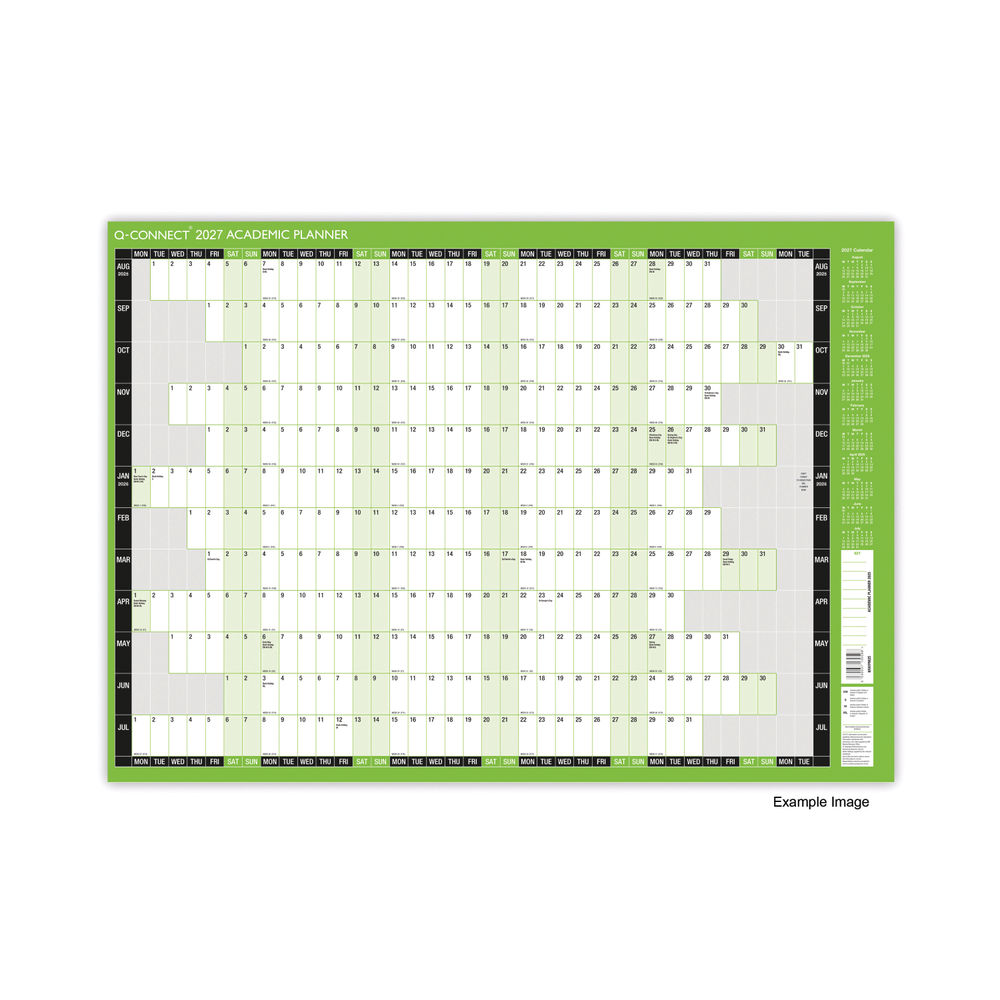 Janrax 2027-2028 Academic Planner Mounted - 855 x 610mm