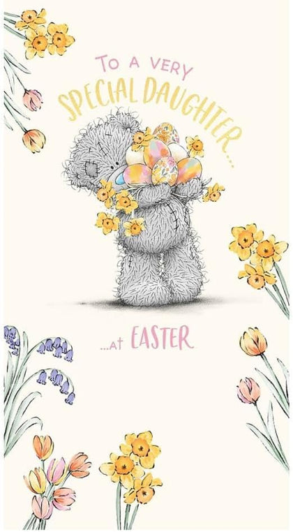 Bear Holding Lots of Eggs Daughter Easter Card