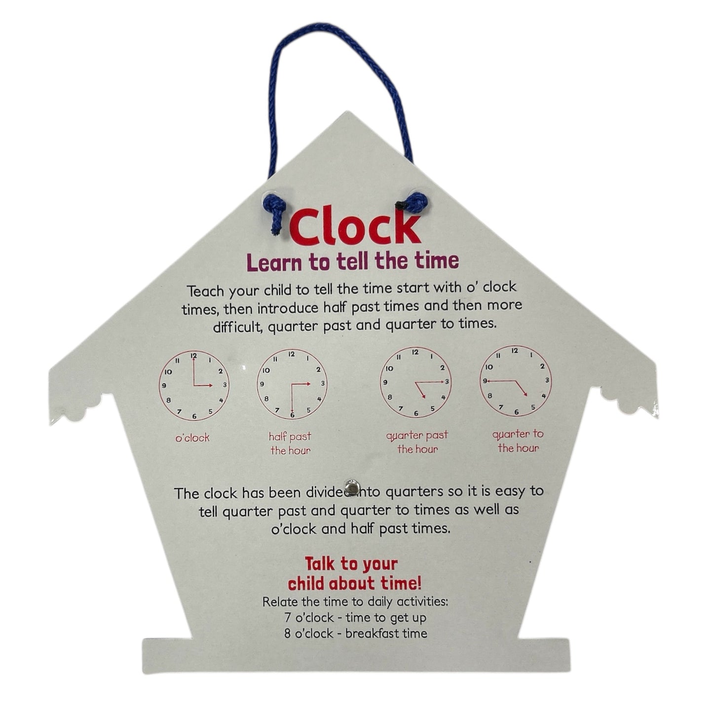 Learn to Tell The Time Clock by Janrax