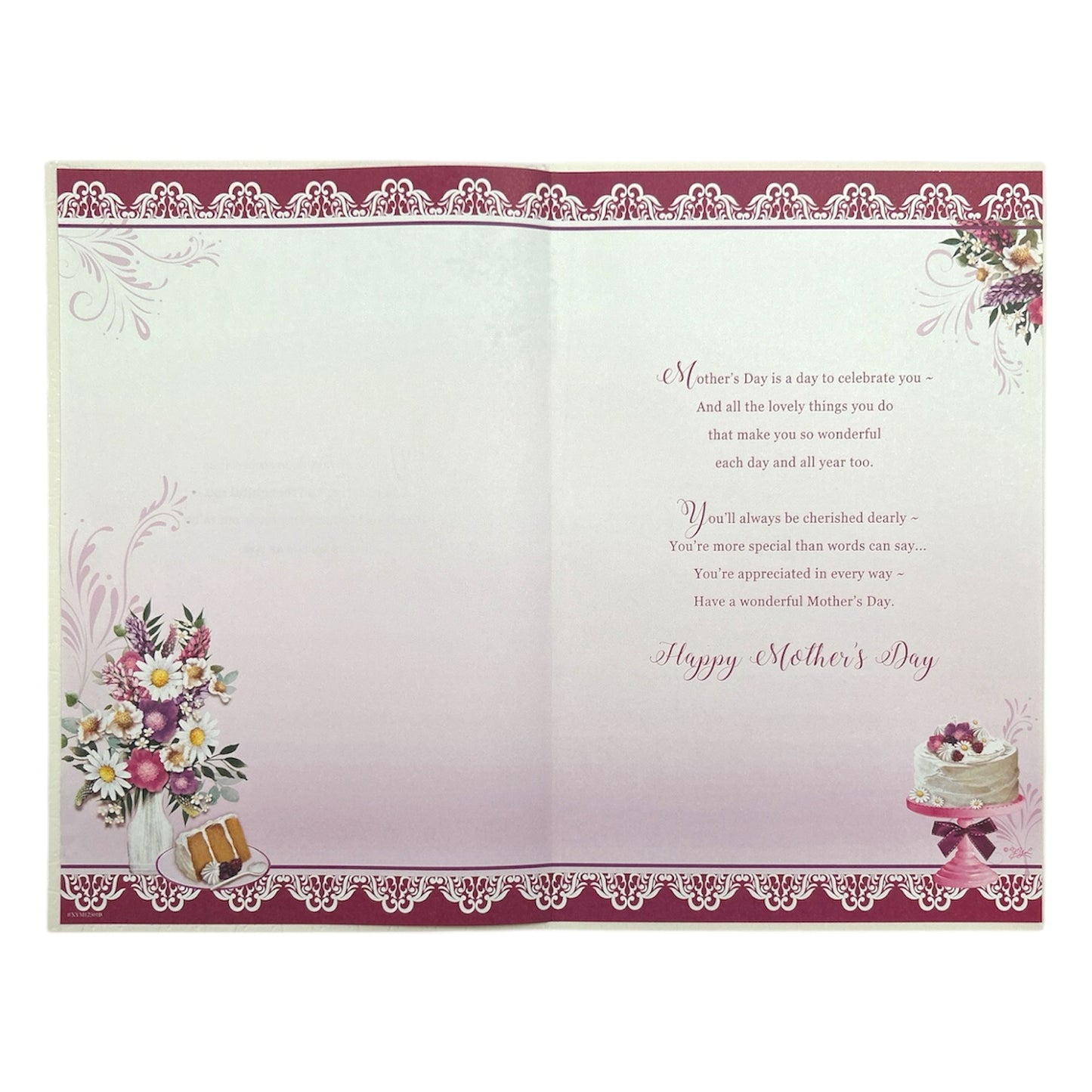 To a Special Gran Cake And Flowers Design Mother's Day Card