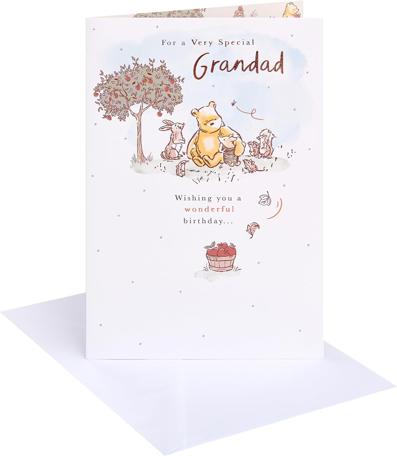 Disney Winnie The Pooh Grandad Birthday Card
