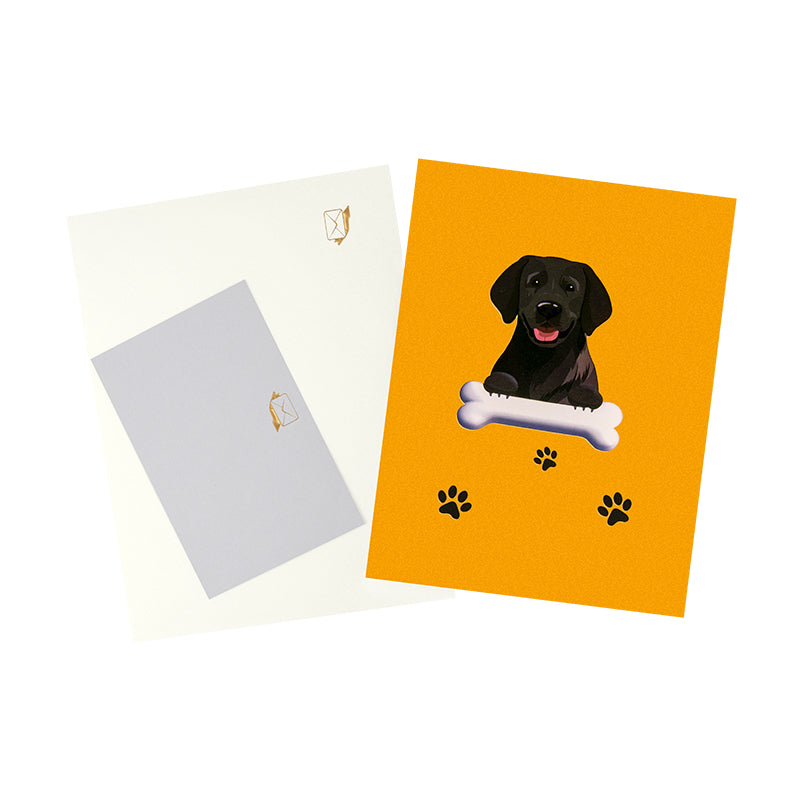 Loyal & Loved Labrador 3D Dog Pop Up Card