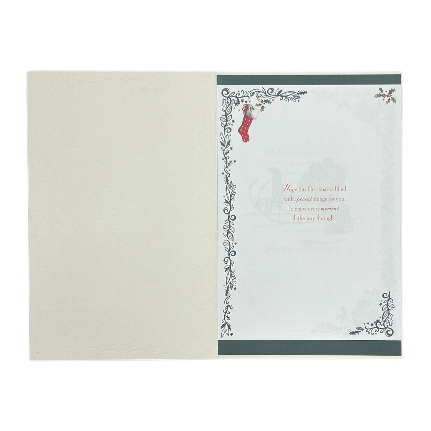 For a Special Dad Sleigh with Gifts Christmas Card