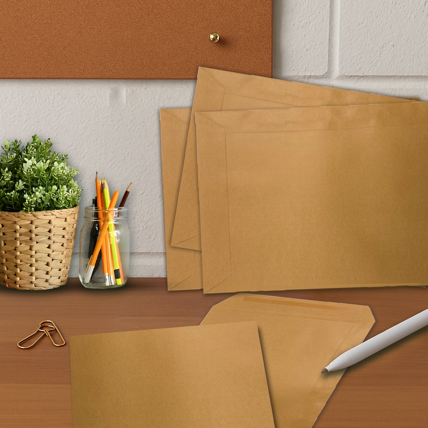 Pack of 250 C4 Brown Envelopes