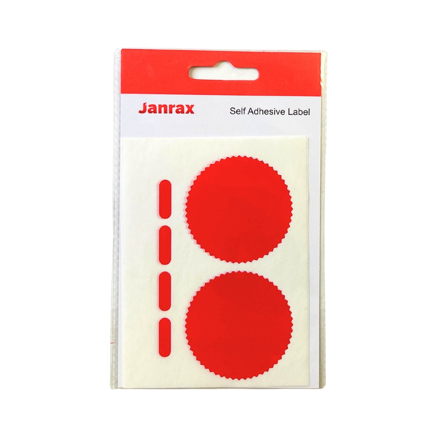 Pack of 6 Red Company Seal Labels 50mm