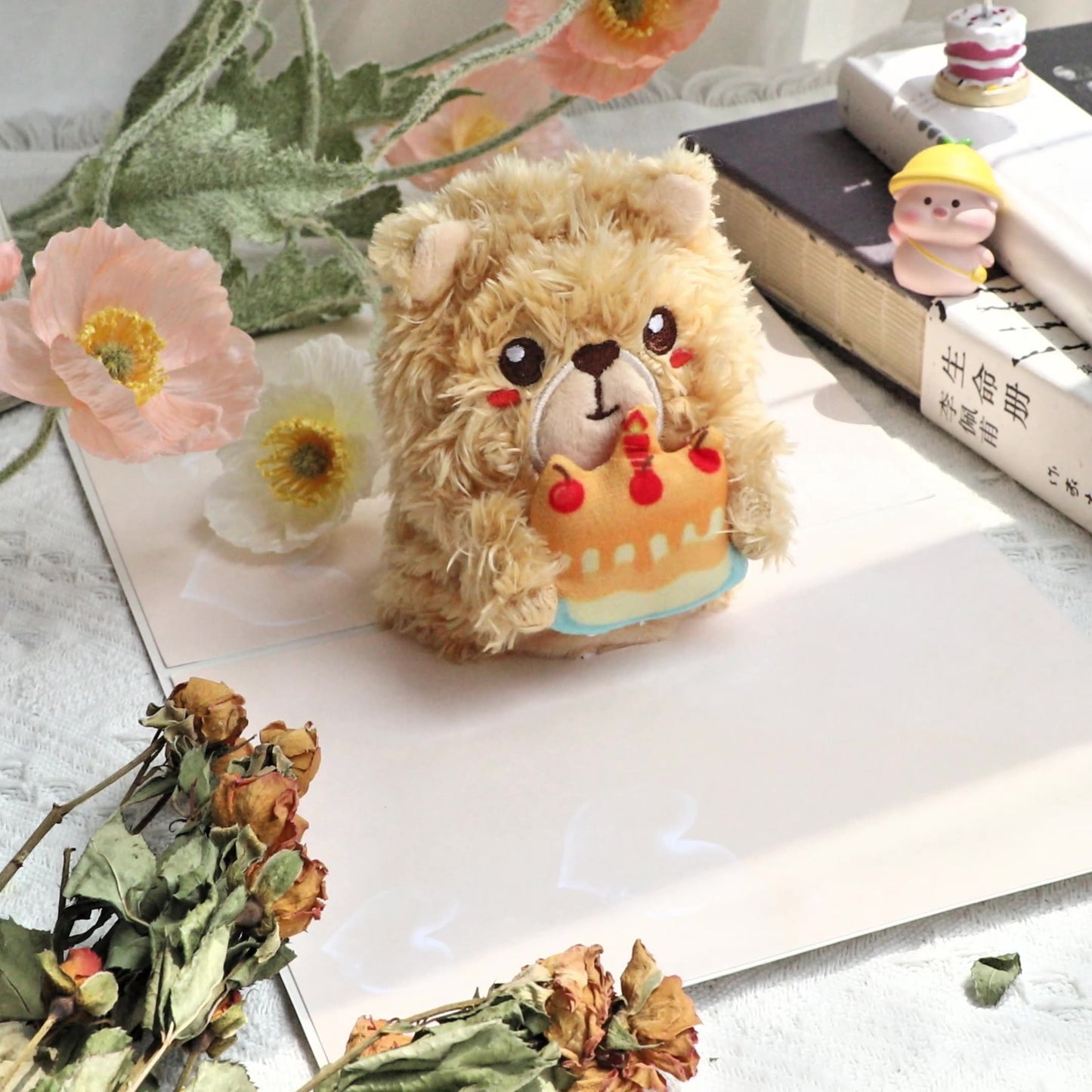Joyful Bear 3D Pop Up Birthday Card - Kids Soft Plush Adults Greeting
