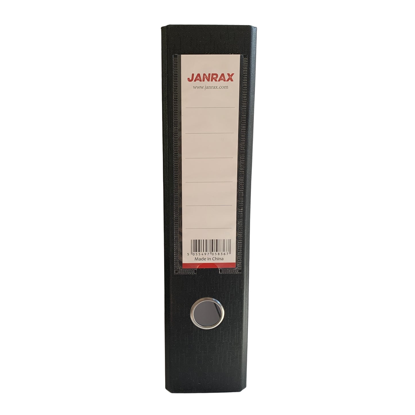 Pack of 50 A4 Black Paperbacked Lever Arch Files by Janrax