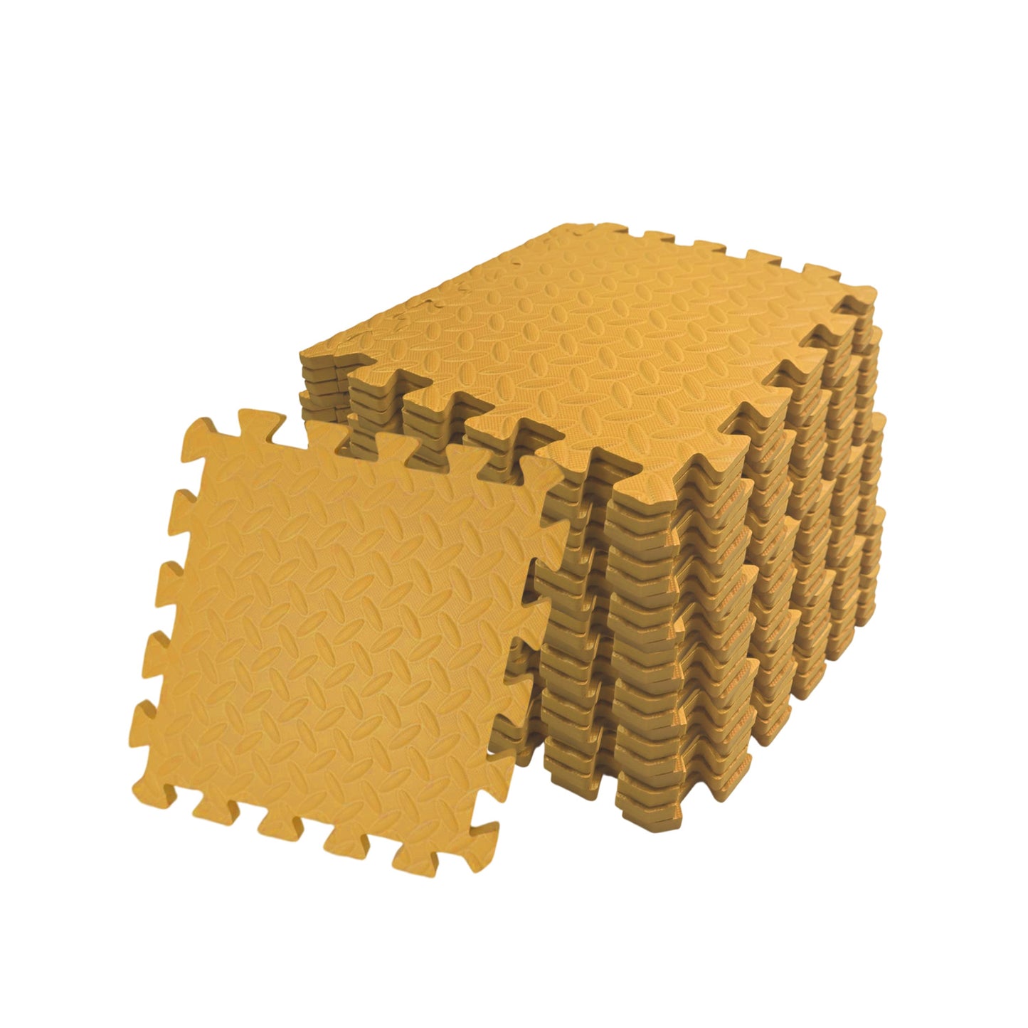 Pack of 4 30x30cm Light Orange Coloured 1cm Thick EVA Foam Mats