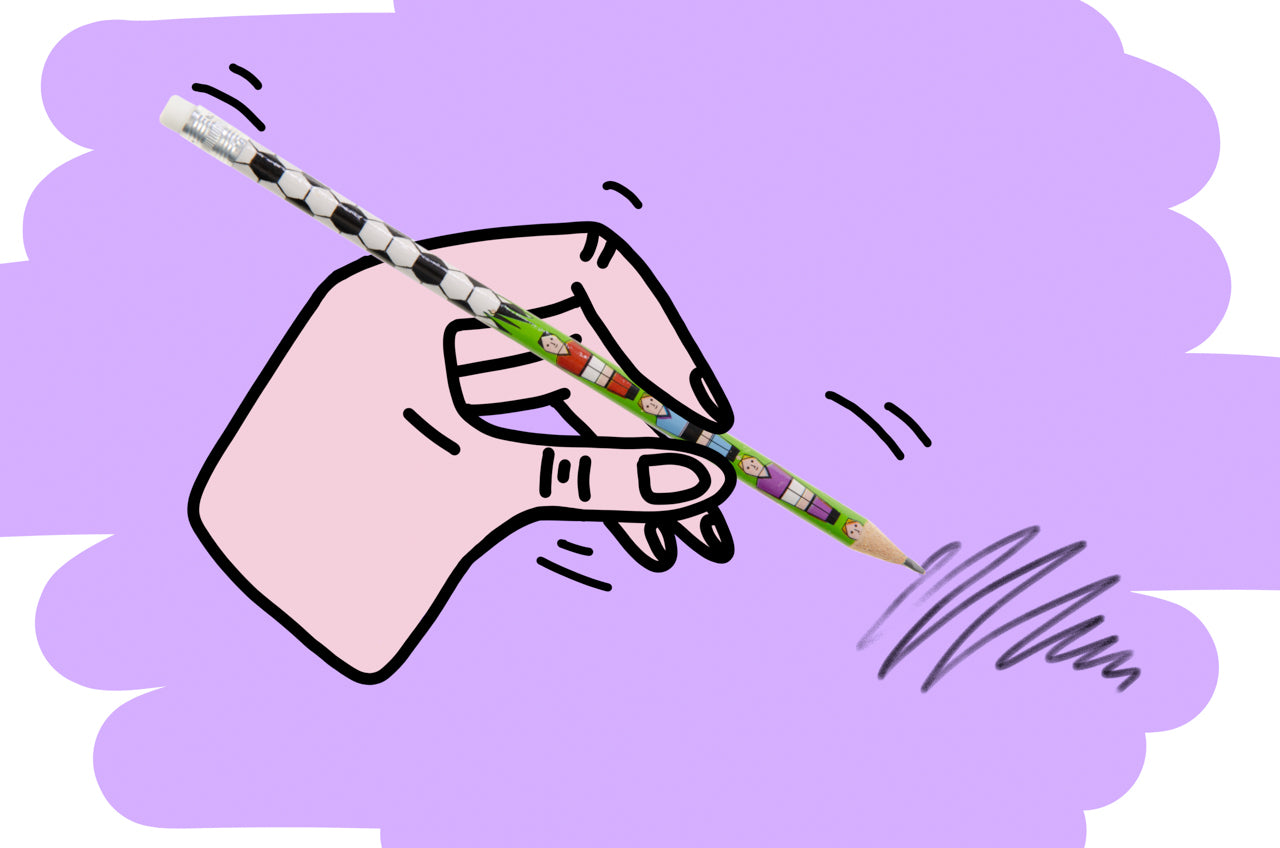 Pack of 12 Coloured Football Design Pencil with Eraser