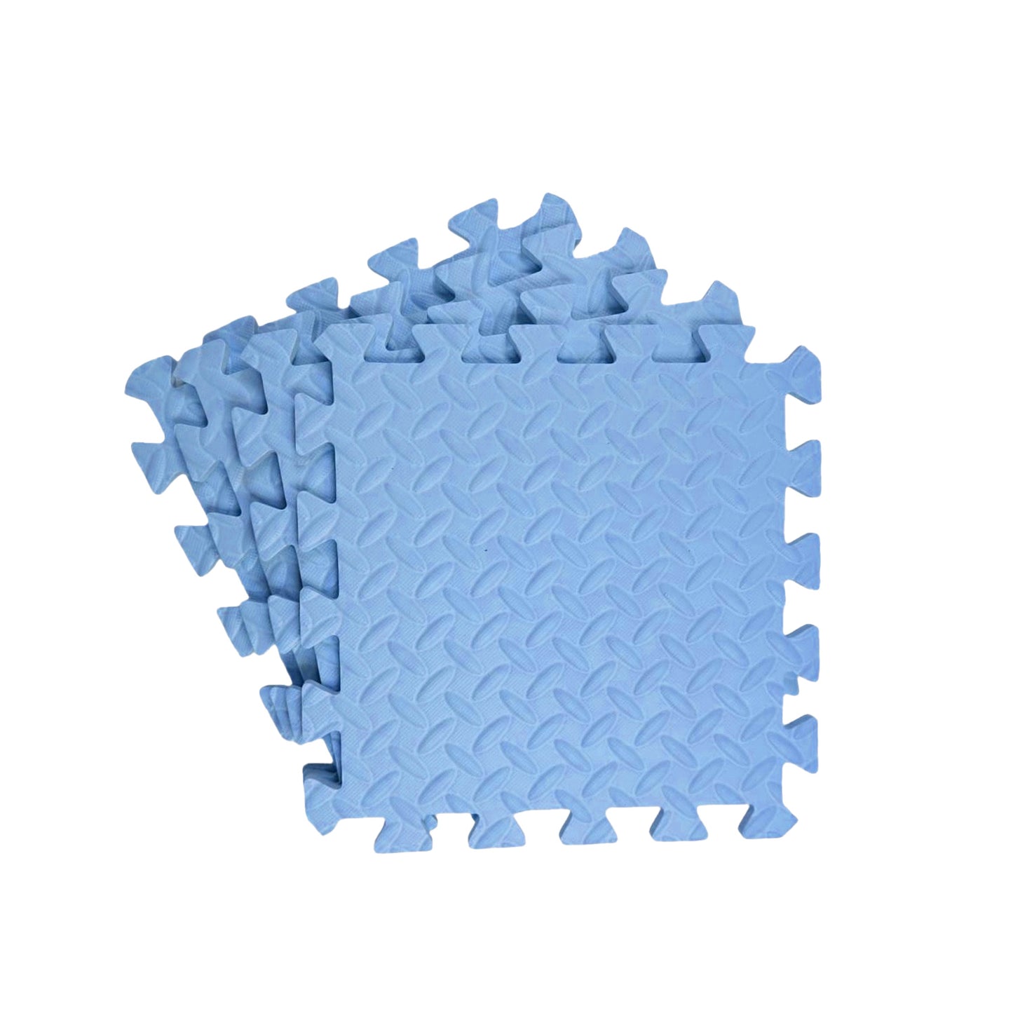 Pack of 40 30x30cm Light Blue Coloured 1cm Thick EVA Foam Mats