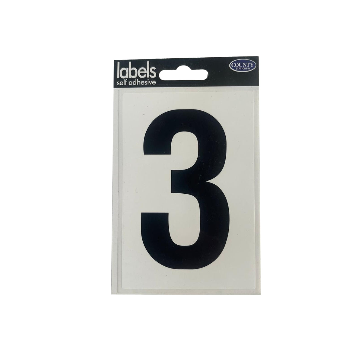 Number 3 Self Adhesive Wheelie Bin Label Choice Wholesale