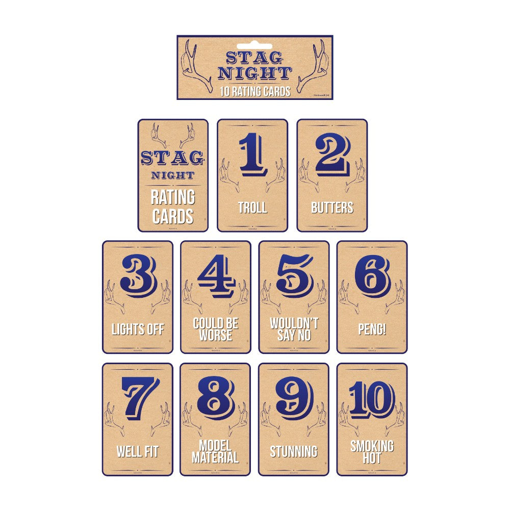 10 Pieces Stag Night Female Rating 20x13cm 300gms Cards