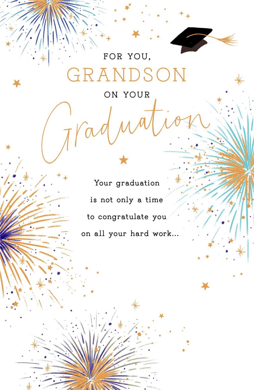 Sparkle Design Grandson Graduation Card