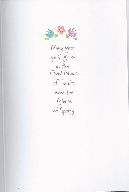 Celebrate the Season with Peace & Joy ! Nice Verse Happy Easter Card