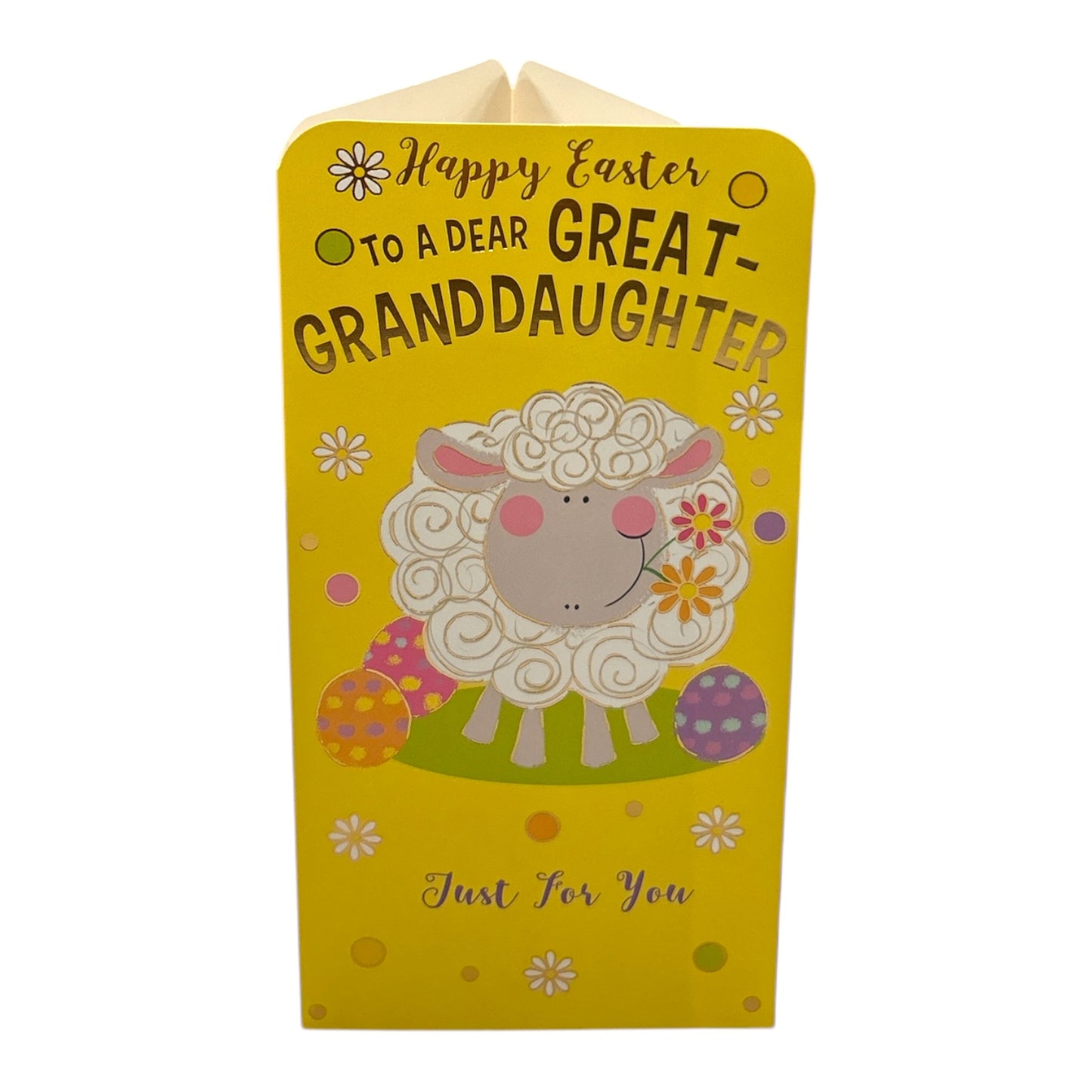 To A Dear Great Granddaughter Cute Easter Money Wallet Card