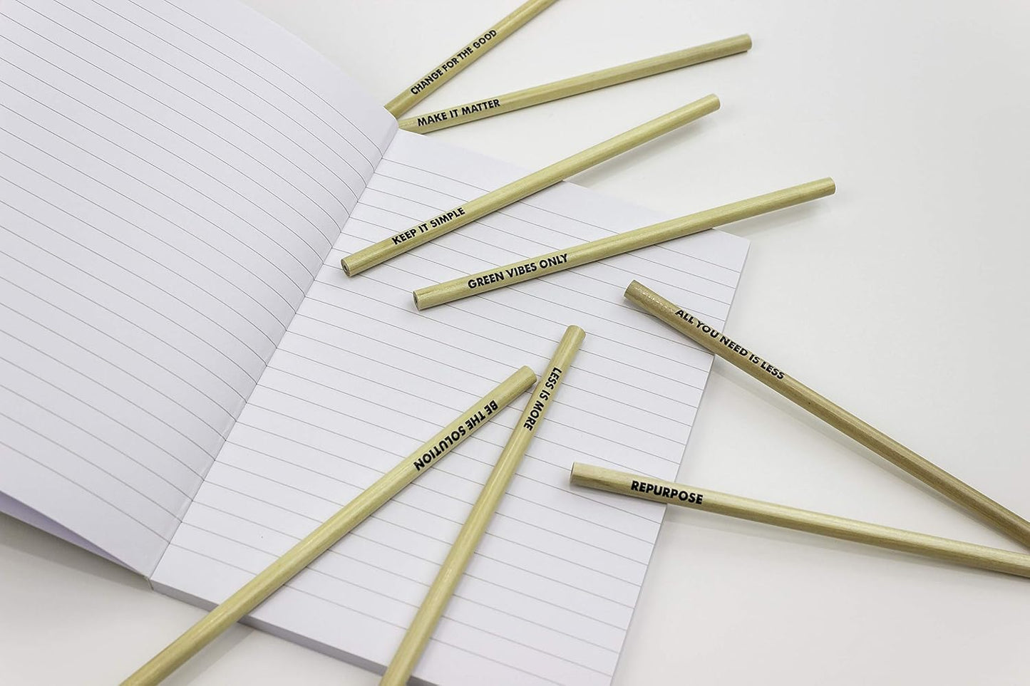 Pack of 8 Essentials Natural Pencils