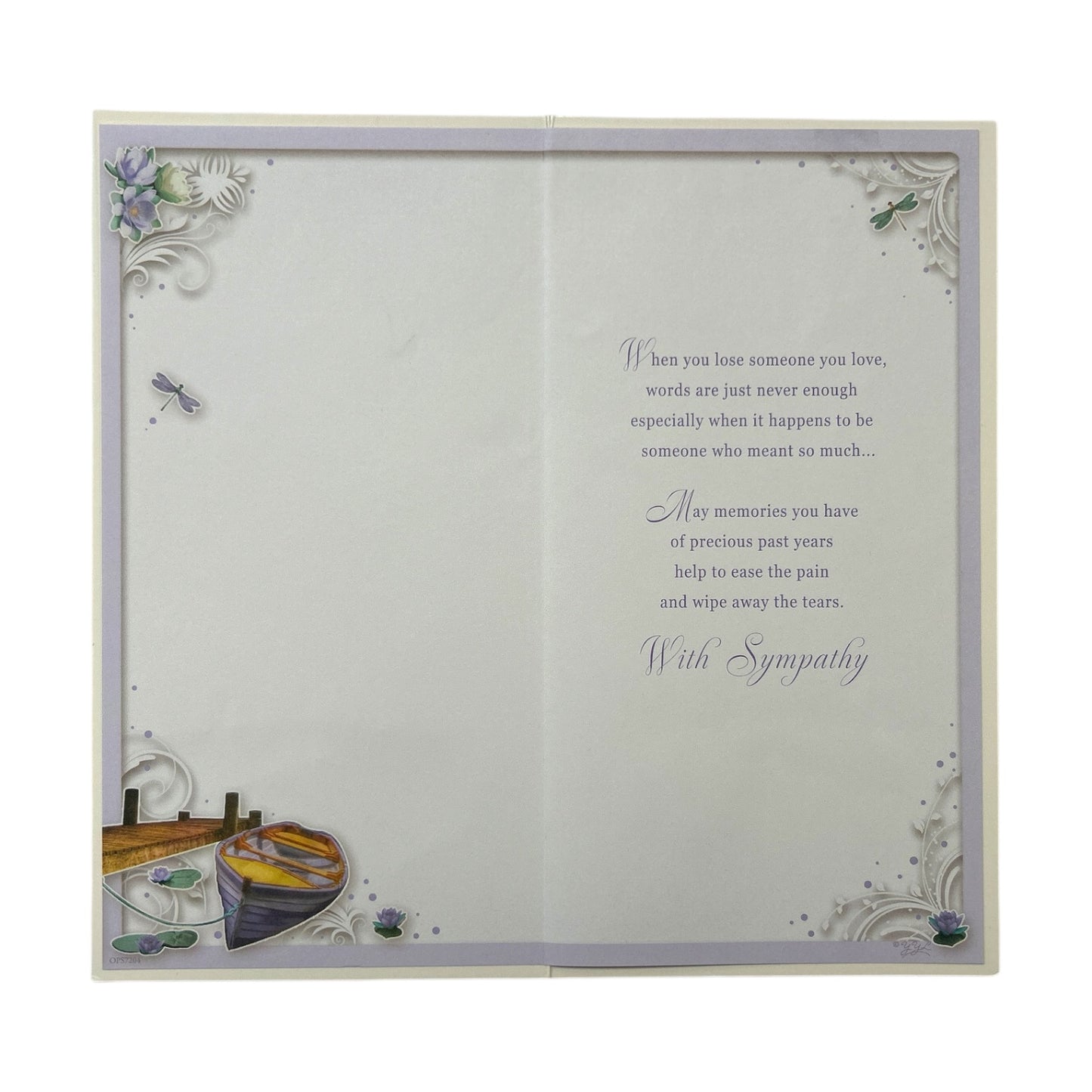 From Both of Us Dockside Design Sympathy Opacity Card