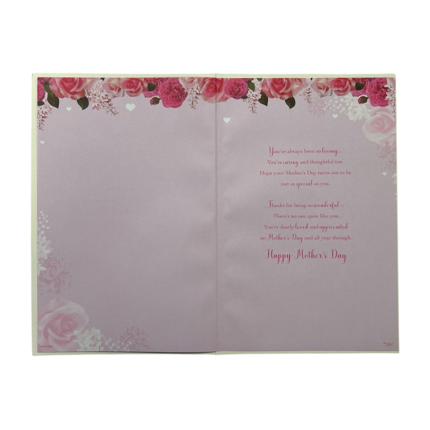 Beautiful Roses Floral Design Pink Mother's Day Card