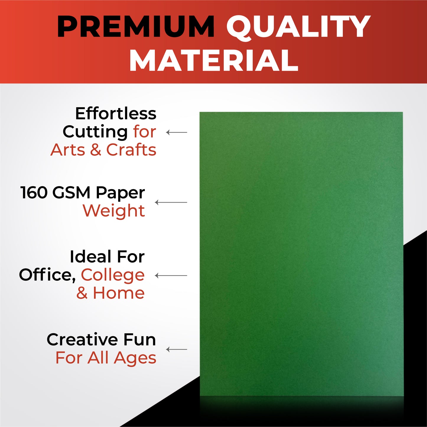 Pack of 4000 A4 Assorted Primary Coloured Card 160gsm Sheets