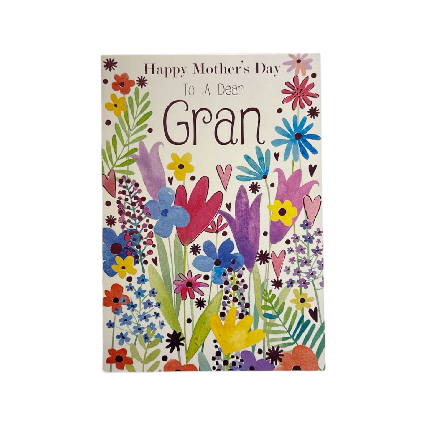 To A Dear Gran Painting Of Flowers Design Mother's Day Card
