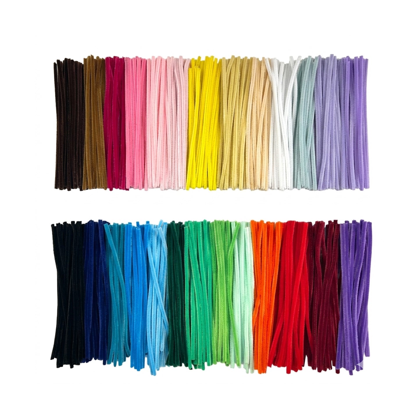 Pack of 500 Purple Coloured Pipe Cleaners 30cm x 6mm Craft Chenille Stems